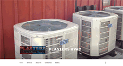 Desktop Screenshot of plastershvac.com